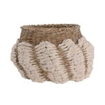 Marguerite Basket, White Natural, 21.5 X 21.5 X 14.5