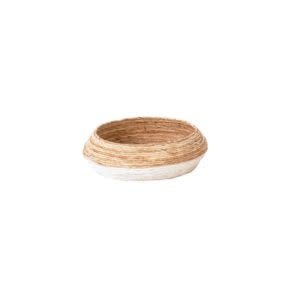 Abaca Shallow Basket, Medium