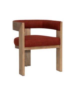 Nadia Dining Chair, Burgundy, 23 X 22.5 X 27.5, Furniture Available for Delivery or Pick Up