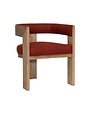 Nadia Dining Chair, Burgundy, 23 X 22.5 X 27.5, Furniture Available for Delivery or Pick Up