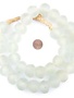 Jumbo Clear Recycled Glass Beads, 24 mm