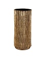 Echo Drink Table, Brass, 10 X 23 X 10, Furniture Available for Local Delivery or Pick Up