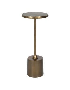 Sanaga Drink Table, Gold, 10 X 25 X 10, Furniture Available for Local Delivery or Pick Up
