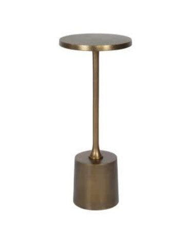 Sanaga Drink Table, Gold, 10 X 25 X 10, Furniture Available for Local Delivery or Pick Up