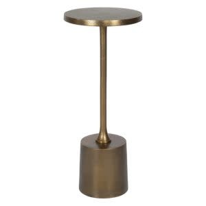 Sanaga Drink Table, Gold, 10 X 25 X 10, Furniture Available for Local Delivery or Pick Up