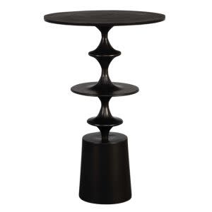Flight Accent Table, Black, 16 X 24 X 16, Furniture Available for Local Delivery or Pick Up