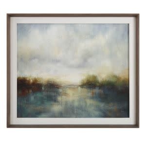 Blue Reverie Framed Print, 42 X 36, Artwork Available for Local Delivery or Pick Up