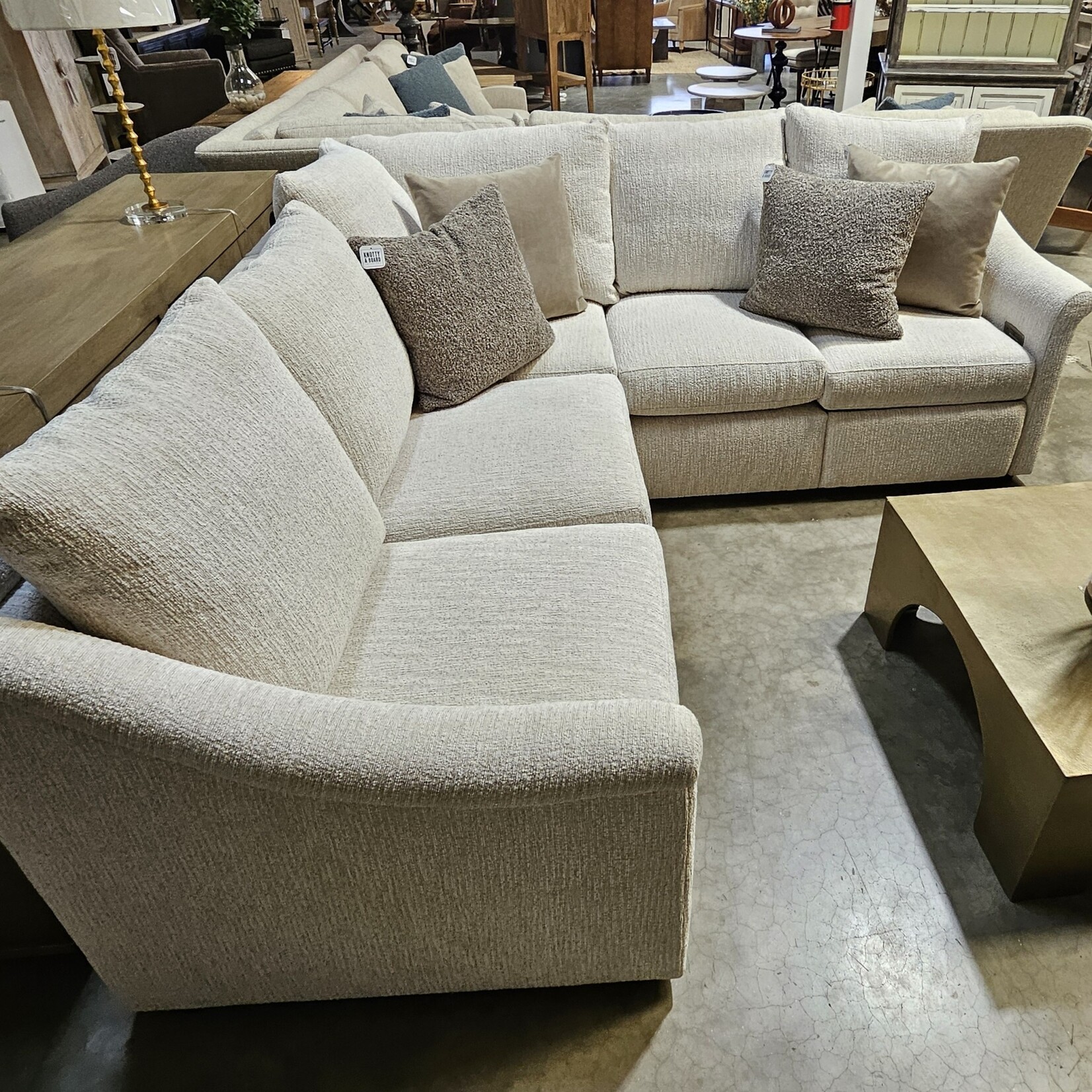Motioncraft Power Recliner Sectional 95" x 90" x 41"