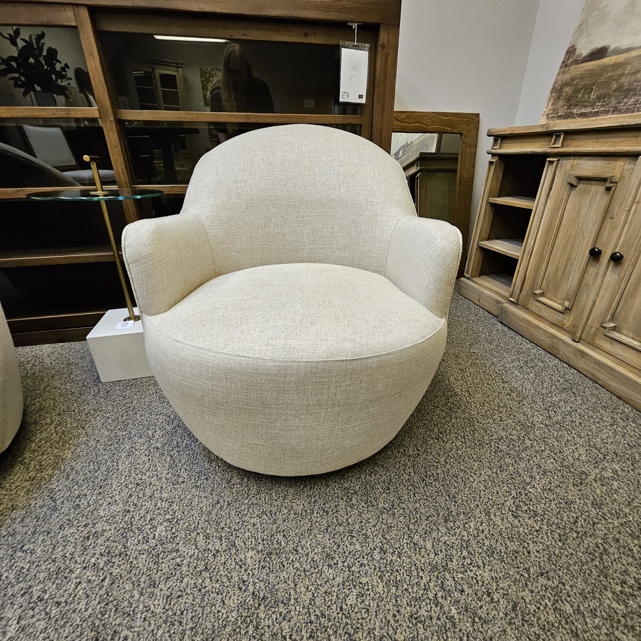 Rae Swivel Dundee Natural, Furniture Available for Delivery or Pick Up