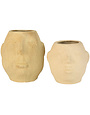 Ceramic Face Planters set of 2, Available for local pick up