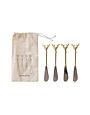 Stainless Steel Canape Knives, Set of 4, 5"