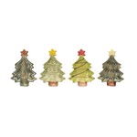 Assorted Christmas Tree Dish w/ Star, 4"L
