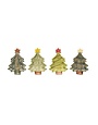 Assorted Christmas Tree Dish w/ Star, 4"L
