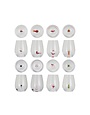 Assorted Stemless Wine Glass w/ Holiday Figure Inside, 5"H