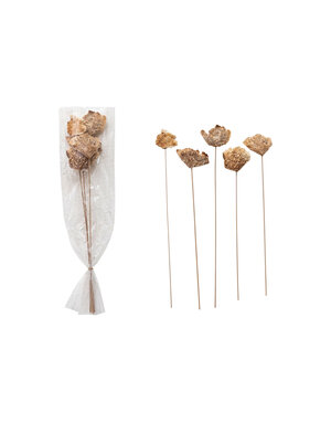 Dried Natural Mushroom Bunch, 23"