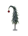 Faux Evergreen Tree w/ Red Ball Ornament, 14"