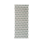 Stonewashed Table Runner with Christmas Tree Pattern, 72"