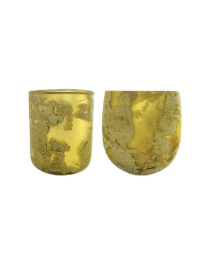 Assorted Recycled Glass Votive Holder, 3"