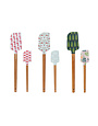Assorted Spatulas w/ Holiday Pattern, 13"