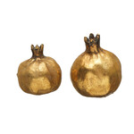 Resin Pomegranate, Gold, 3.25 - 4.5 in.