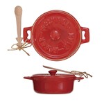 Brie Baker w/ Wood Tree Shaped Spoon, 9 X 3 in.