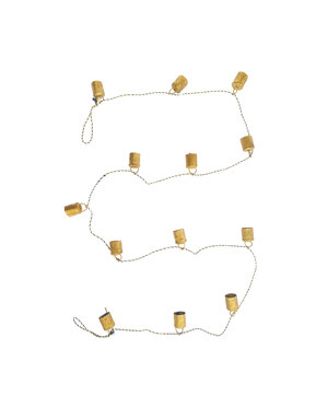 Metal Bell Garland w/ Black & White String, 72"