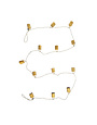 Metal Bell Garland w/ Black & White String, 72"