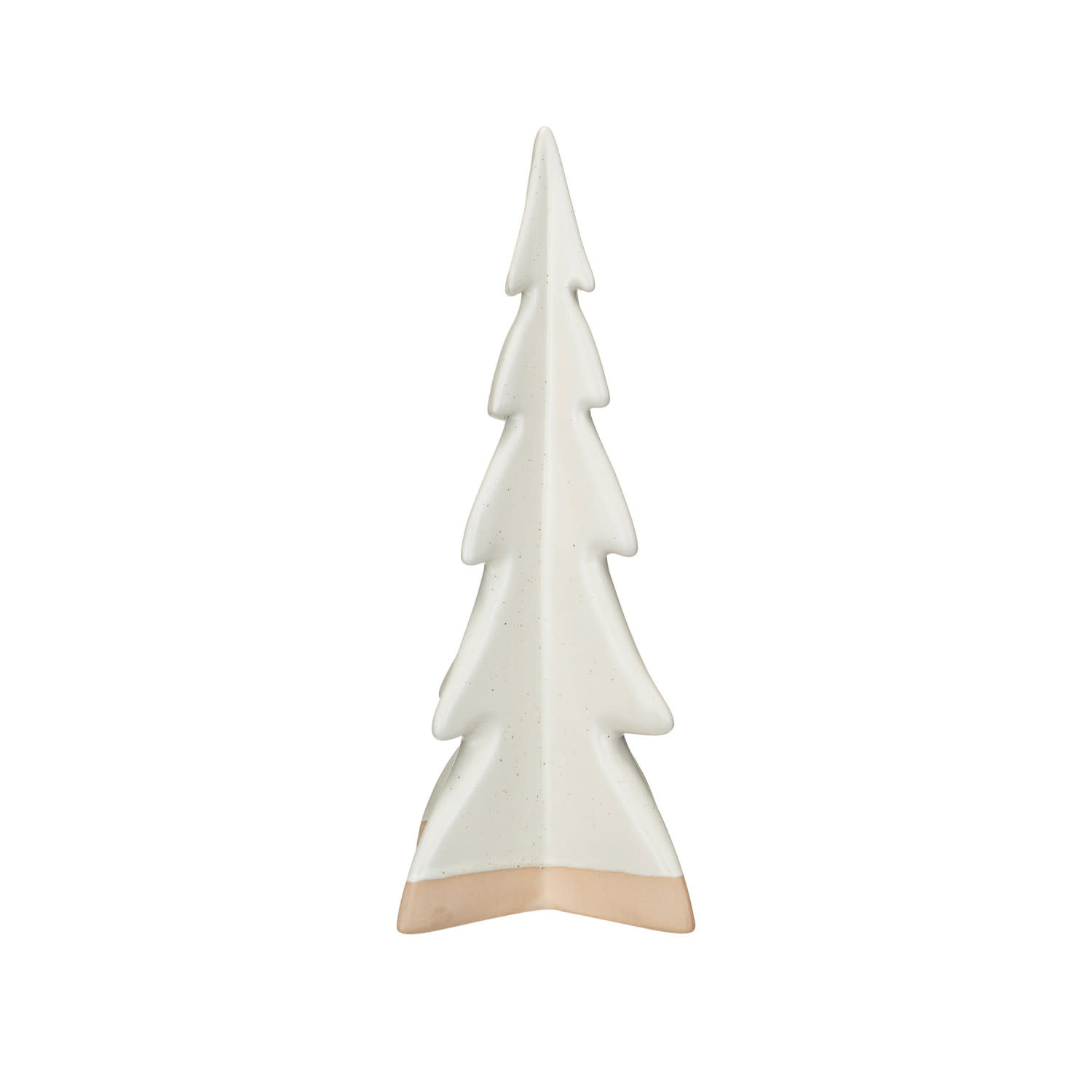 Stoneware Tree, Unglazed & Cream, 11"