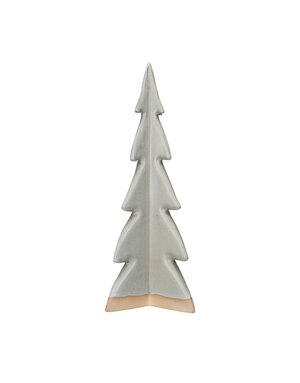 Stoneware Tree, Unglazed & Cream, 14"