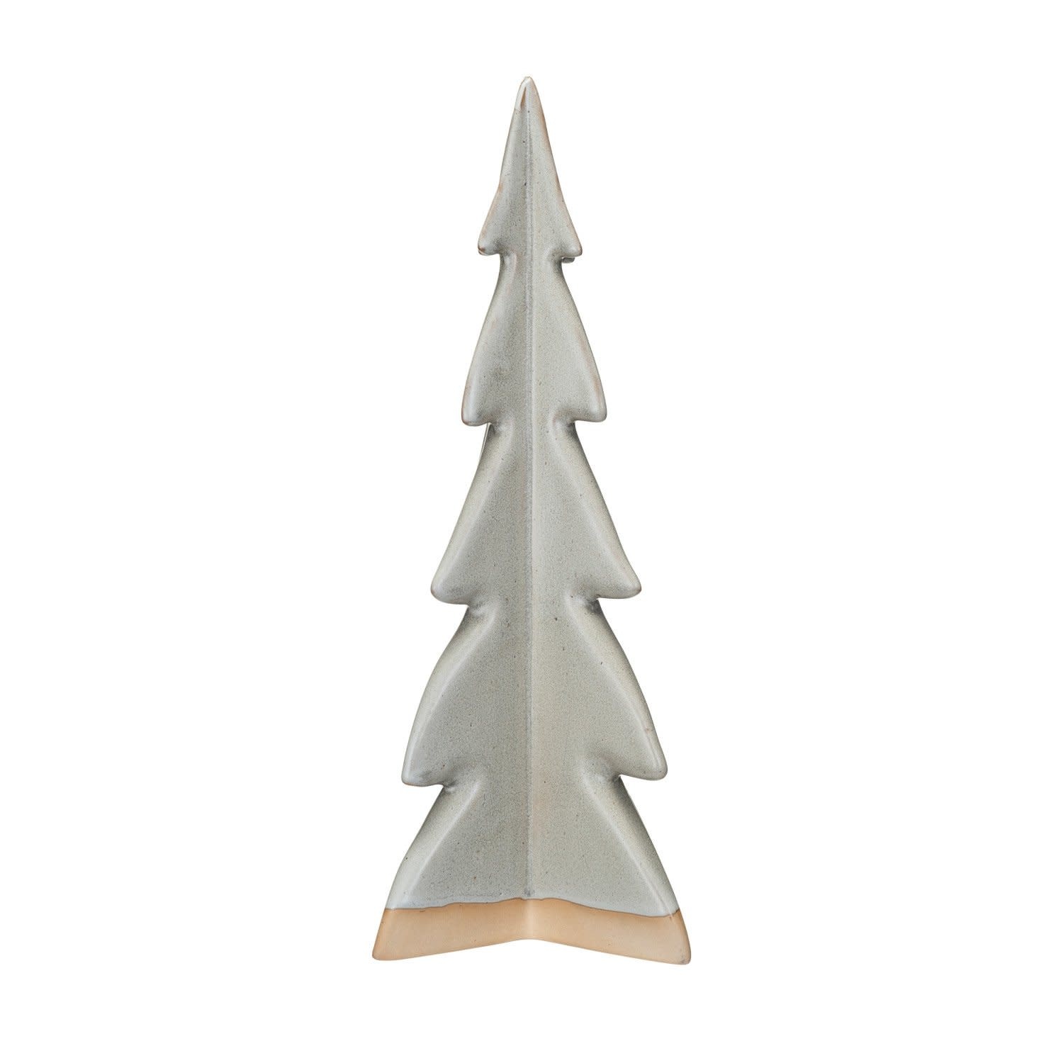 Stoneware Tree, Unglazed & Cream, 14"