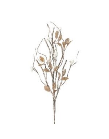 Icy Neutral Leaf Berry Spray, 30 in.