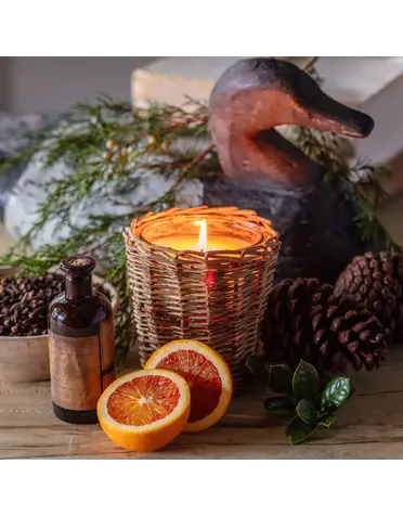 Porch View Winter Cabin Candle, 5 in.