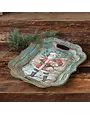 Santa Bearing Gifts Tray, 18 X 15