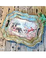 Santa on Sleigh Tray, 18 X 15!