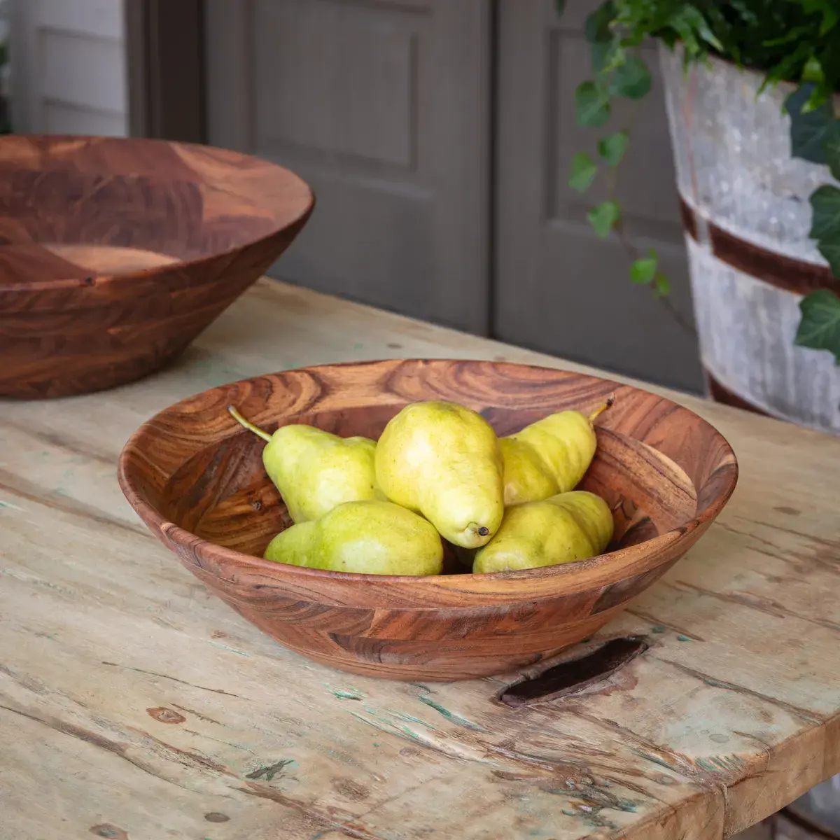 Wooden Serving Bowl Medium 16"