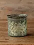 Antique French Blue Candle Pot 4.5"