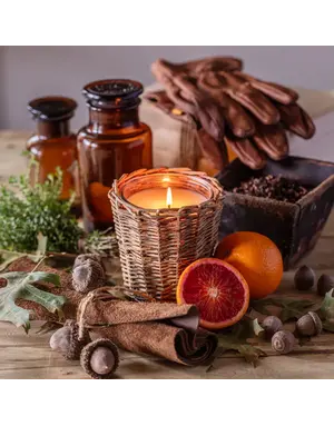 Porch View Leather & Oak Candle 5"