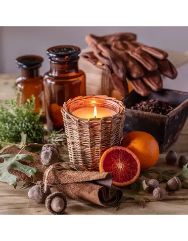 Porch View Leather & Oak Candle 5"