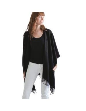 Classic Travel Wrap, Black, 51 X 61 in.