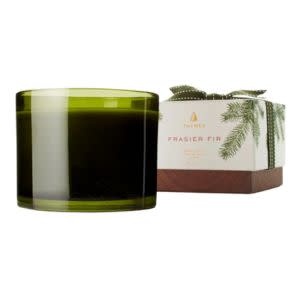 Thymes Green 3-Wick Candle, 17 oz., Frasier Fir