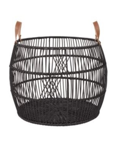 Rattan Iron Basket, 26 X 26 X 18, Decor Available for Local Delivery or Pick Up