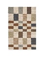 Soumak Jute Rug, 2 X 3, Check Natural Multi