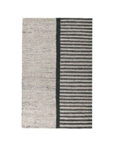 Kofu Stripe Rug, 2 X 3, Natural and Black, Rug Available for Special Order