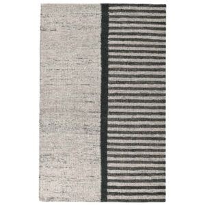 Kofu Stripe Rug, 2 X 3, Natural and Black, Rug Available for Special Order