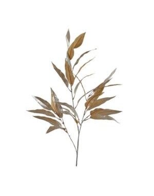 Melrose International Leaf Spray, Antique gold 27in.