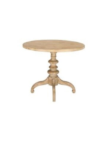 Alameda Round Counter Table, Aged White, 42 in., Furniture Available for Delivery or Pick Up