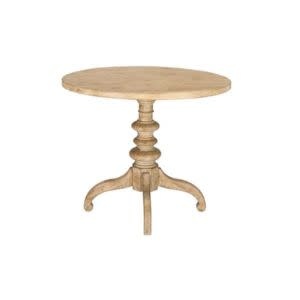 Alameda Round Counter Table, Aged White, 42 in., Furniture Available for Delivery or Pick Up