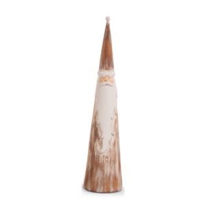 Natural Distressed Cone Santa, Large, 16 in.