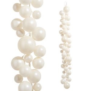 Pearl Ball Garland, 4 ft.