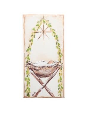 Jesus in Manger Wall Print, 15.5 in.
